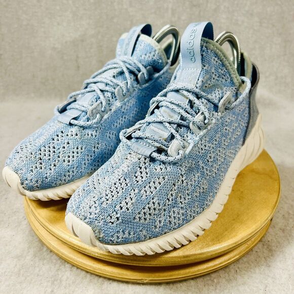 adidas Tubular Doom Sock J 'Easy Light Blue' Knit Pk Shoes Youth Boys Girls 5.5 - Picture 2 of 8